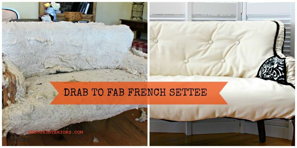French settee before after banner redouxinteriors