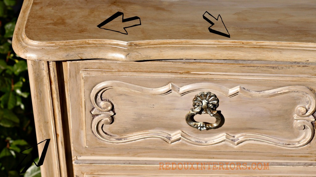 Glazed Dresser in Cece Caldwells Young Kansas Wheat arrows Redouxinteriors