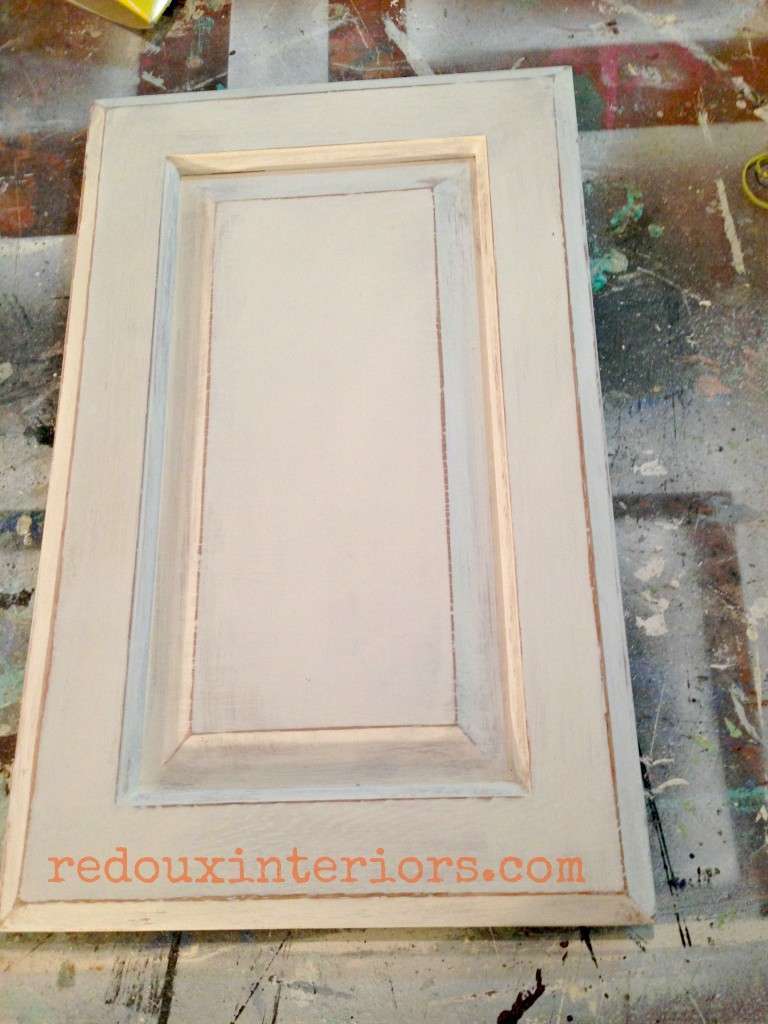 cabinet turned coat rack painted before redouxinteriors